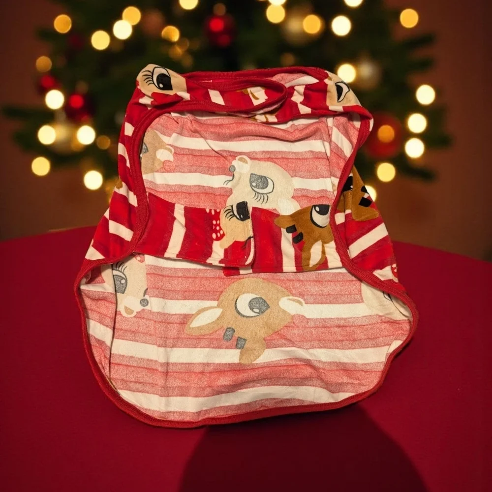 Pet Jammies For Your Families Rudolph The Red-Nosed Reindeer Pet Bodysuit (EUC)